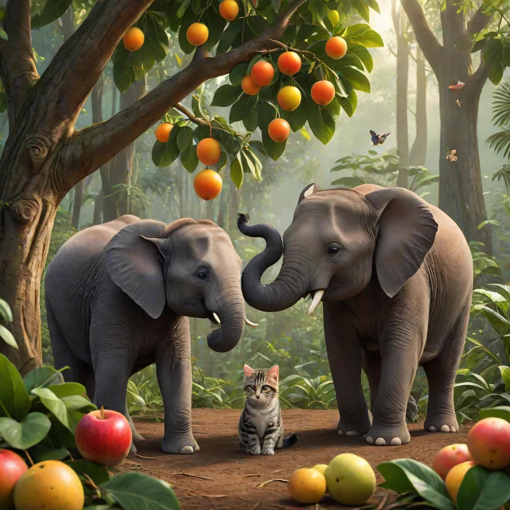 Ellie the Elephant and Whiskers the Cat