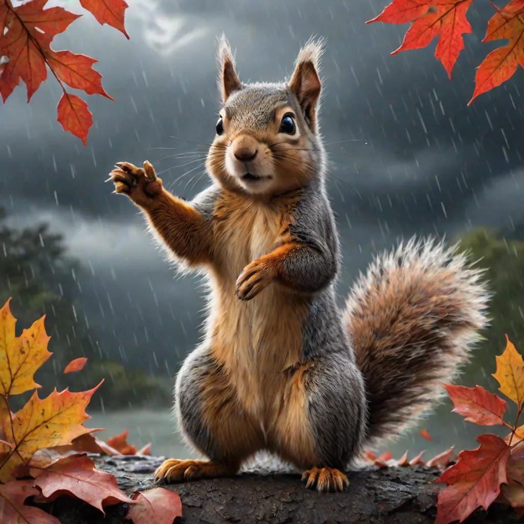The Brave Little Squirrel