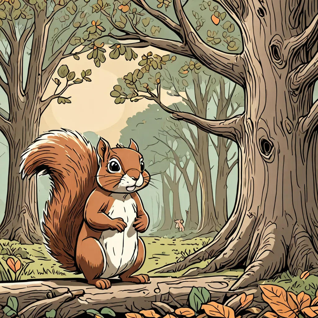 The Brave Little Squirrel