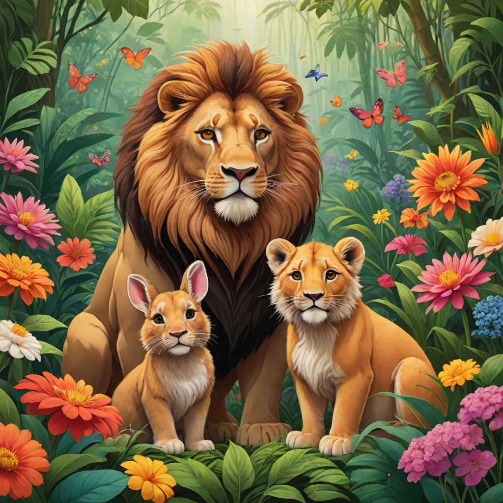 The Brave Rabbit and the Kind Lion