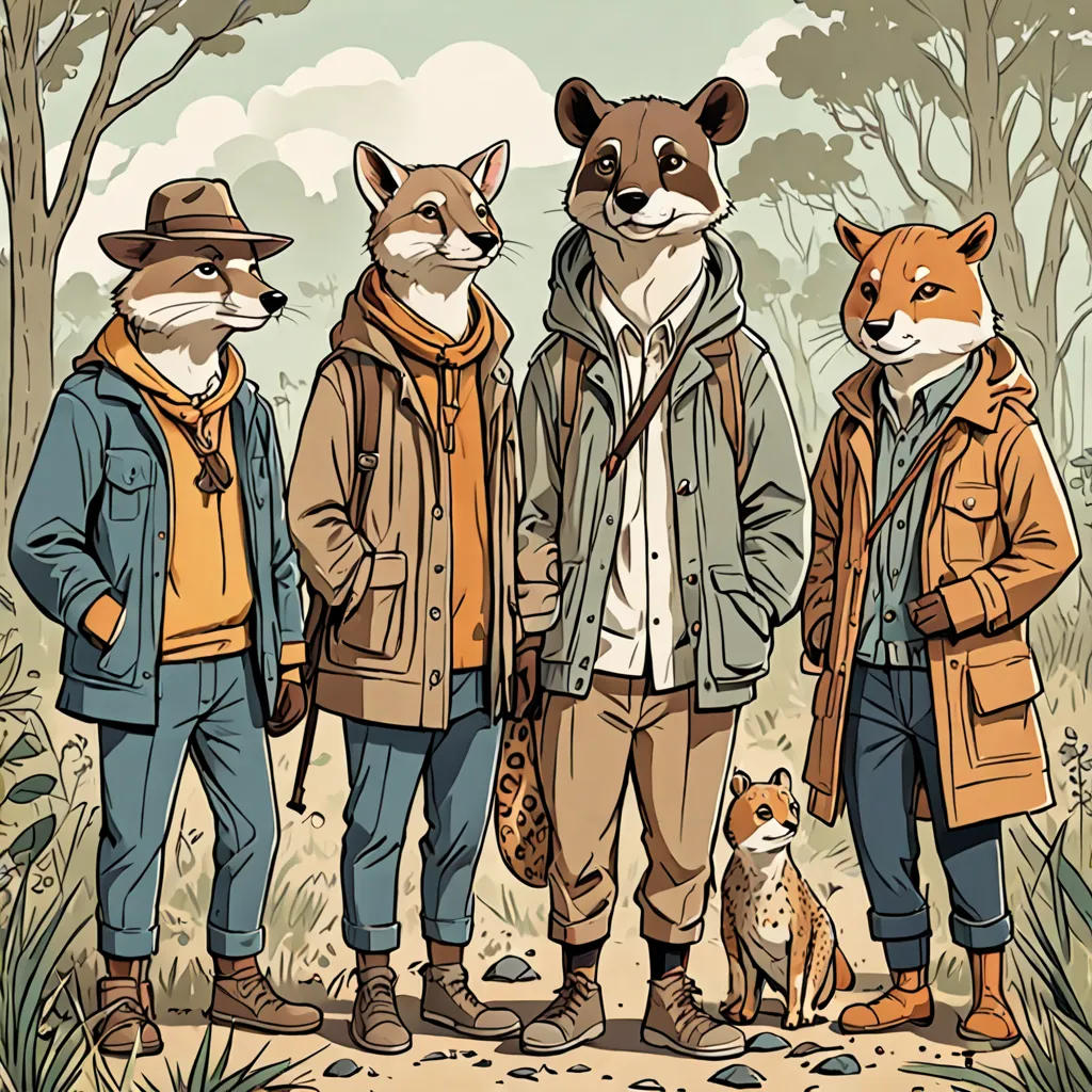 The Dapper Animals of the Wild