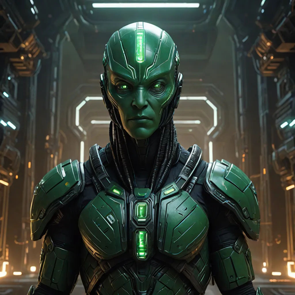 a man in a green suit standing in a room with lights on and a sci - fi fi fi fi fi fi fi fi fi fi fi fi fi fi fi fi fi fi fi fi fi fi fi fi fi fi fi, afrofuturism, a character portrait, Aleksi Briclot, android