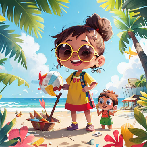 A Playful Day at the Beach
