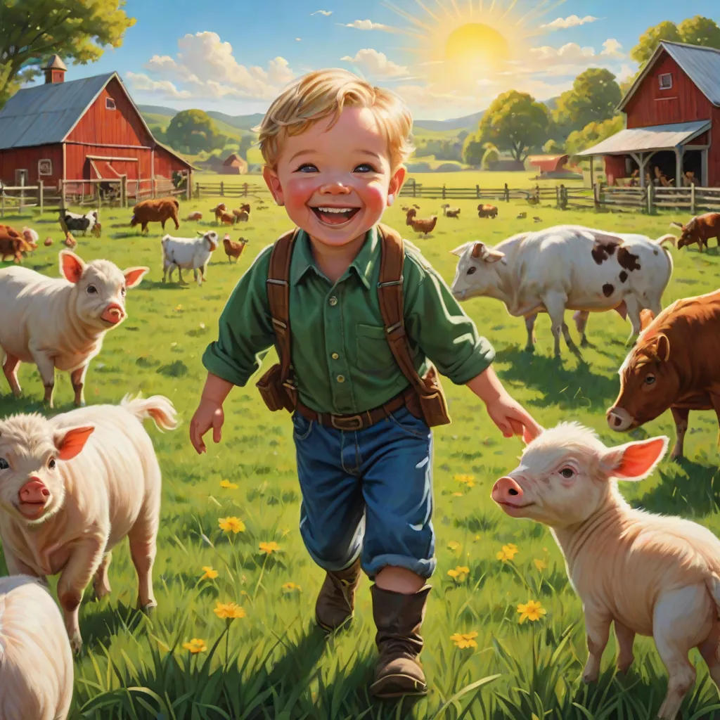 Timmy Gets to Know the Farm Animals