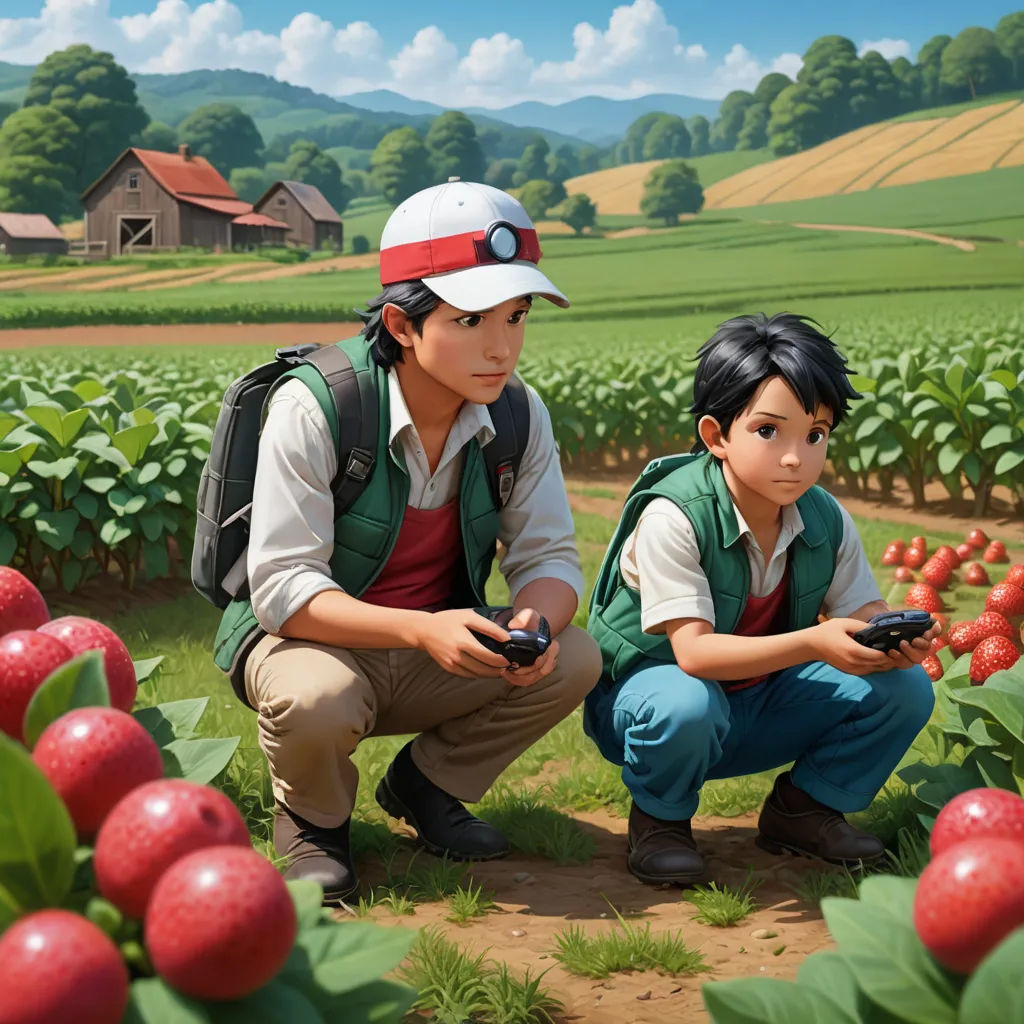 a painting of two people in a field with a remote control in their hands and a house in the background, socialist realism, an ultrafine detailed painting, Aaron Jasinski, official art