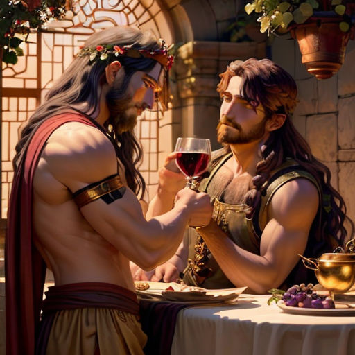 a man and a woman are sitting at a table with a glass of wine in front of them,