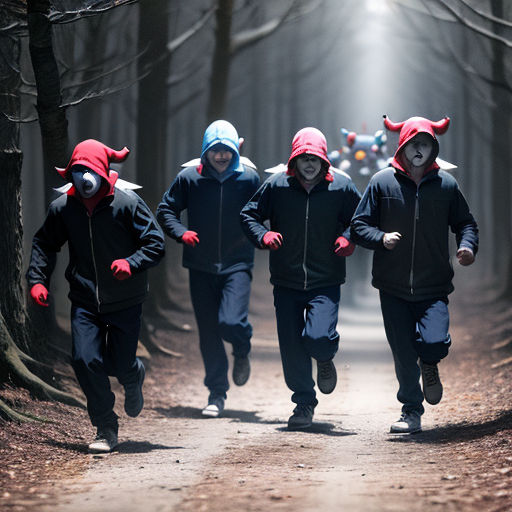 Clowns in the Horror Forest