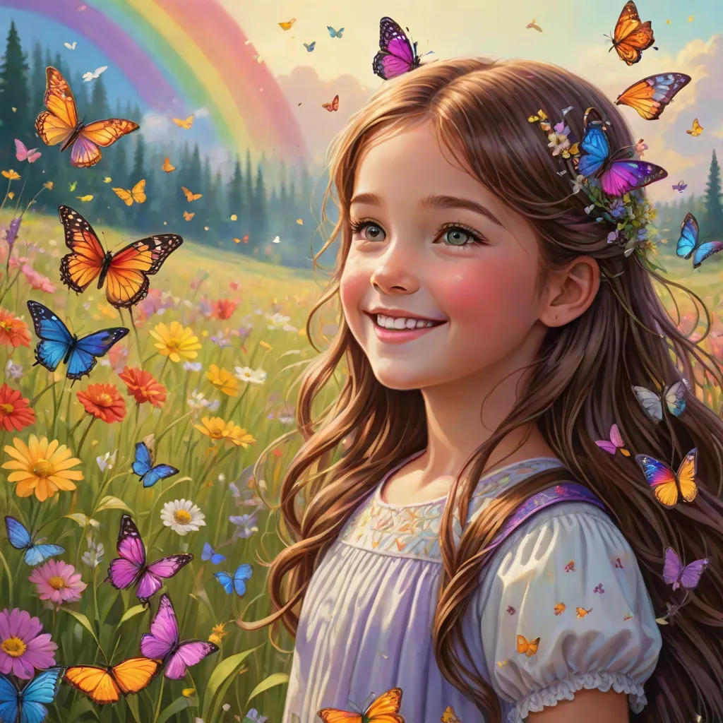 The Rainbow Butterfly and the Magic Meadow