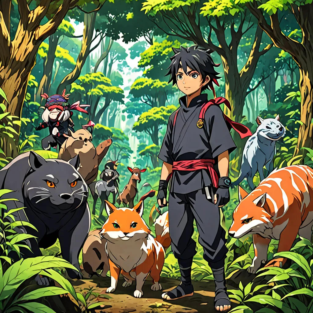 The Wandering Ninja and the Animal Friends