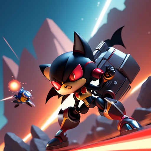 AI Art: Metal sonic is out to destroy! by @Unique shadow