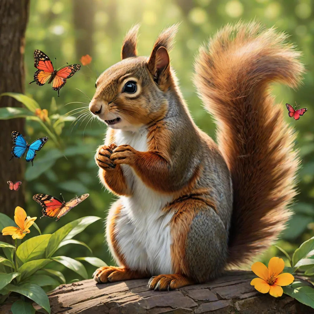 The Curious Little Squirrel