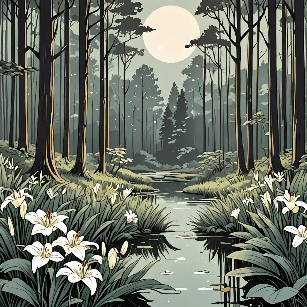 The Magical Adventure of Lily and the Moonlight Forest