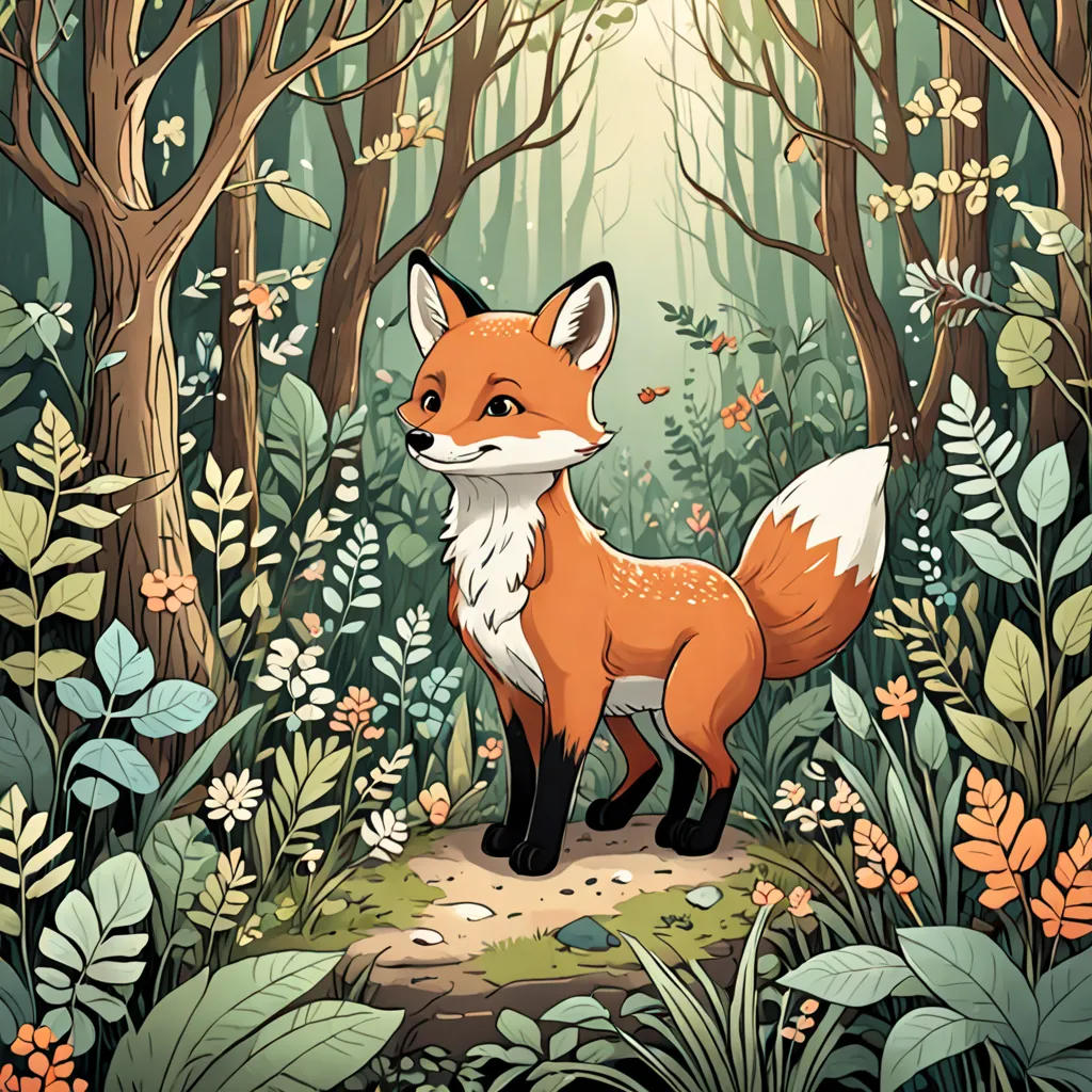 The Curious Fox's Enchanted Quest