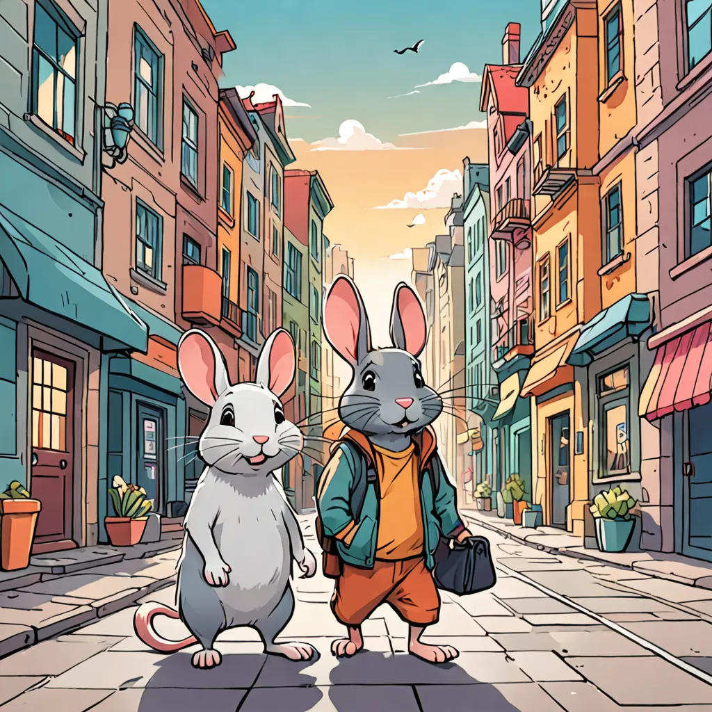 Whiskers and Whimsy: A Tale of Two Friends