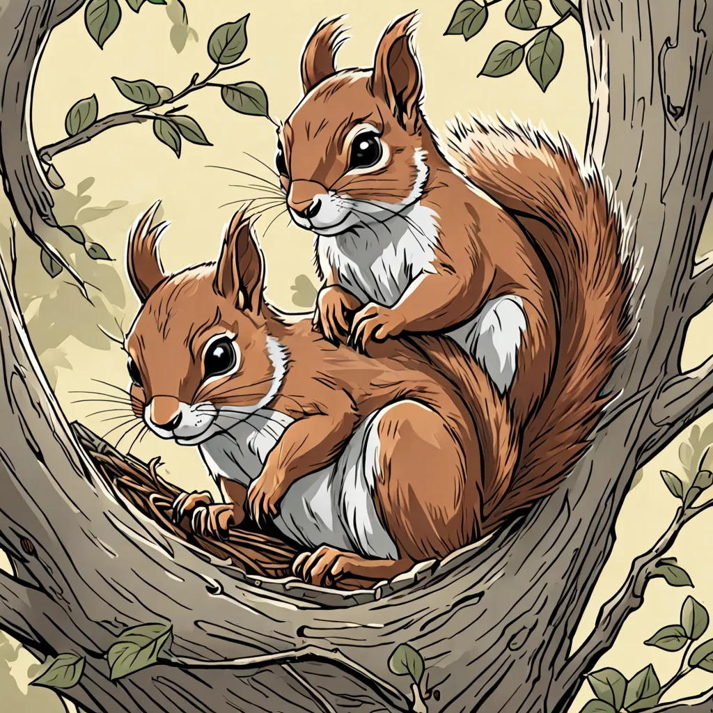 The Squirrel's Morning