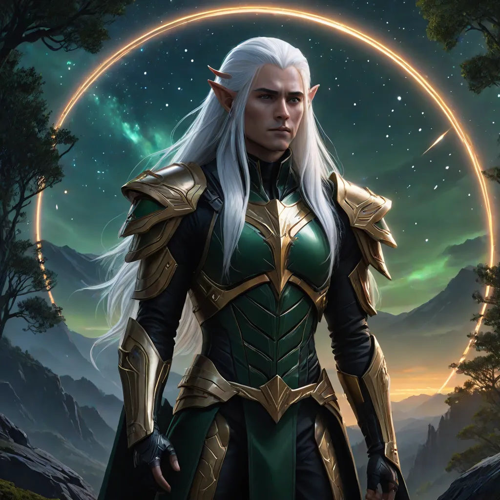 a woman in a green outfit standing in front of a forest with a green circle around her and a green ring around her, fantasy art, a character portrait, Clint Cearley, magic the gathering artwork