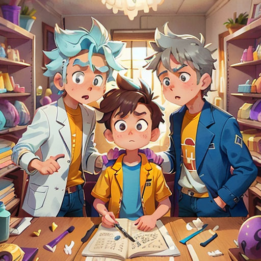 a group of people standing around a table with a book on it and a book in front of them