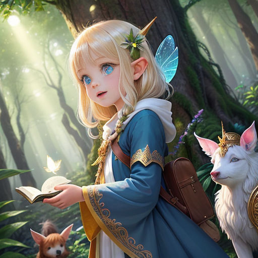 Anime Adventures: Elf villagers of the forest