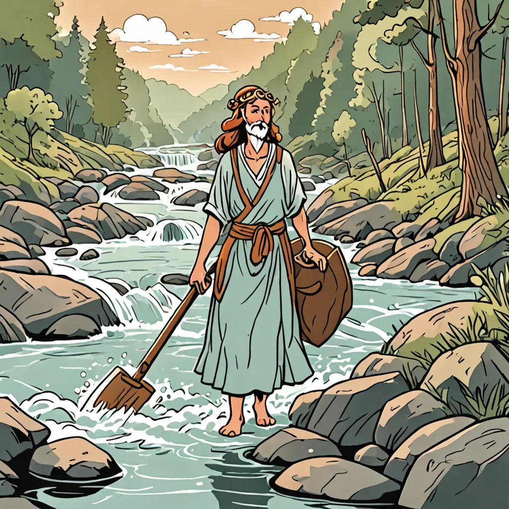 The Honest Woodcutter and the River Goddess