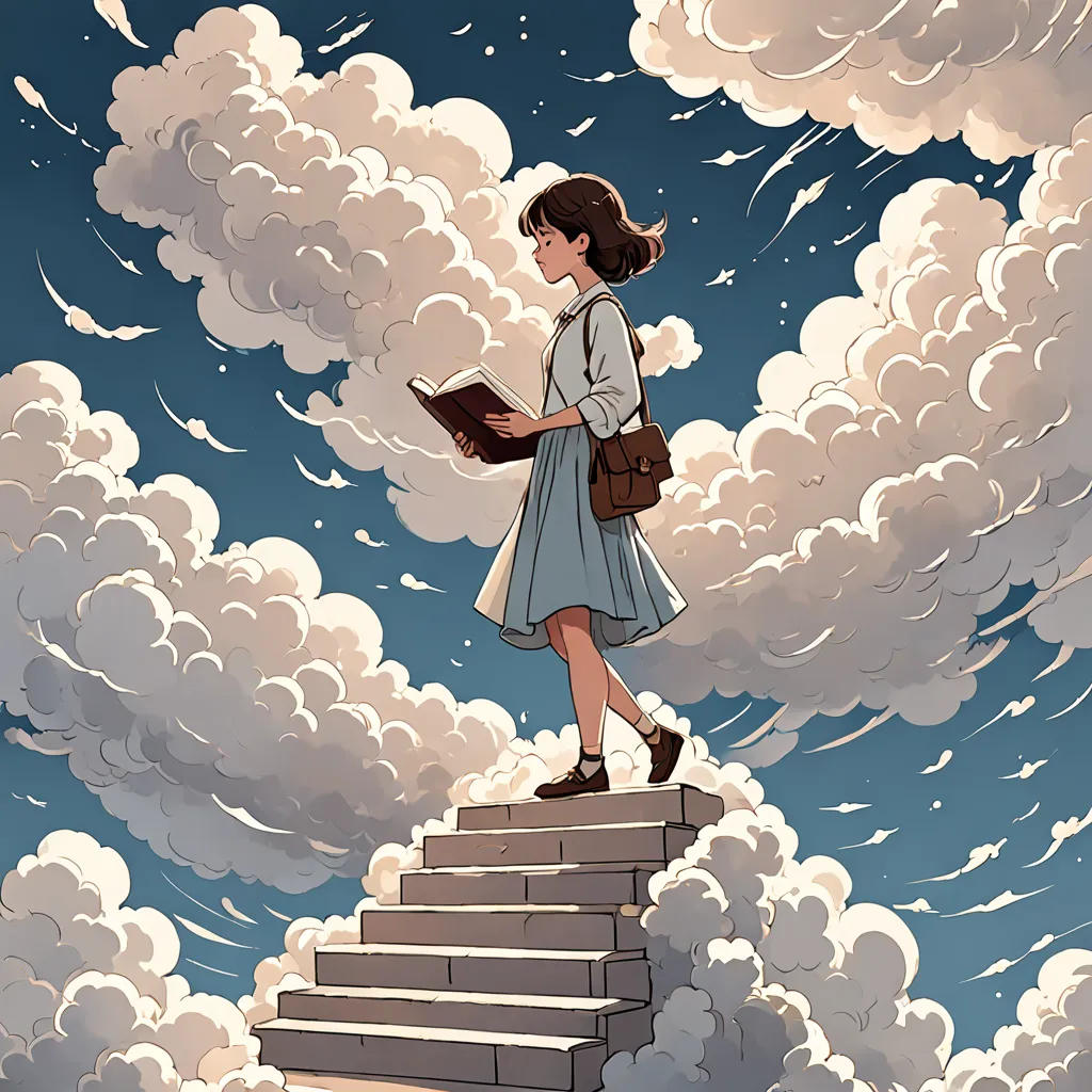 The Girl and the Magical Books