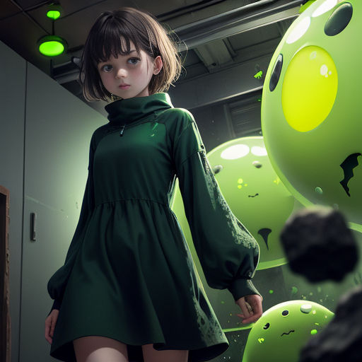 The Girl and the Mysterious Blob