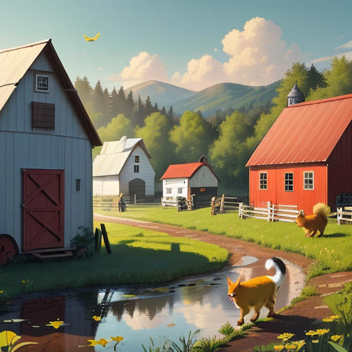 Woof Explores the Farm