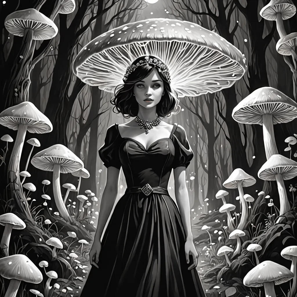 The Lady in Red and the Enchanted Forest