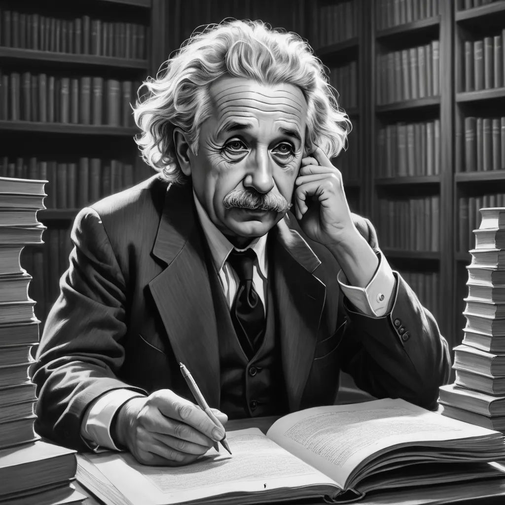 a man sitting at a desk with a book and pen in his hand and a book in front of him, analytical art, an ultrafine detailed painting, Albert Kotin, highly detailed digital painting