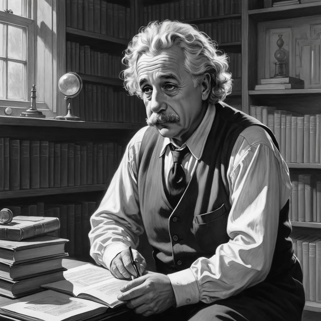 a man sitting at a desk with a stack of books in front of him and a globe on the table, figurative art, an ultrafine detailed painting, Artgerm, highly detailed digital painting