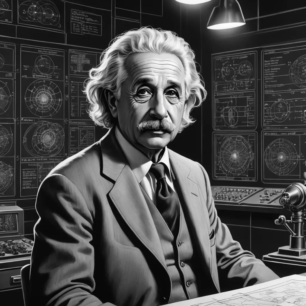 a man in a suit sitting at a desk in front of a wall of clocks and a telescope with a light on it, analytical art, an ultrafine detailed painting, Albert J. Welti, highly detailed digital painting