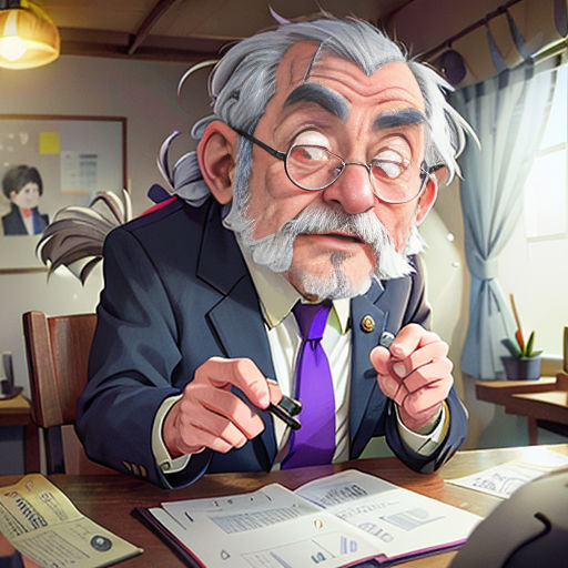 a man sitting at a desk with a pen and paper in his hand and a computer mouse in front of him