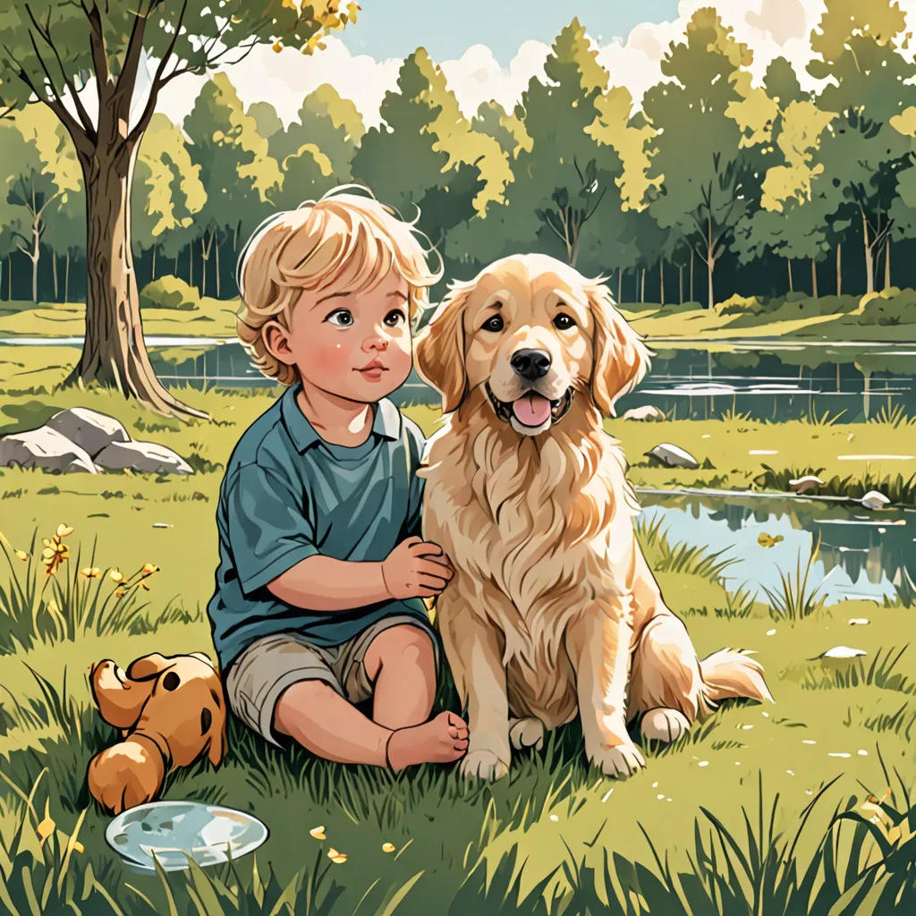 Baby Benny and Daisy the Dog