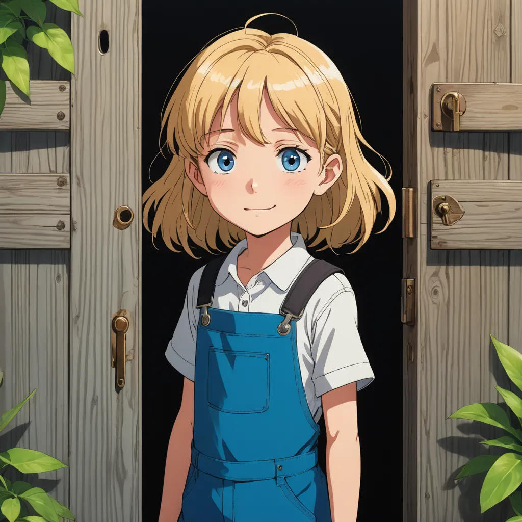 The Curious Girl and the Stuck Door