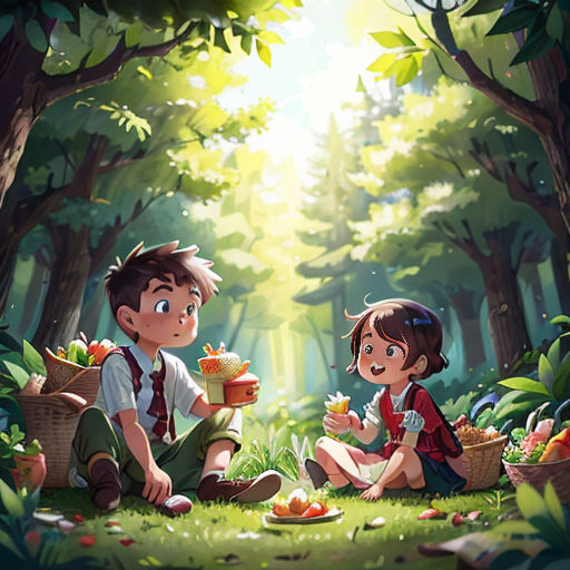 A Picnic in the Woods
