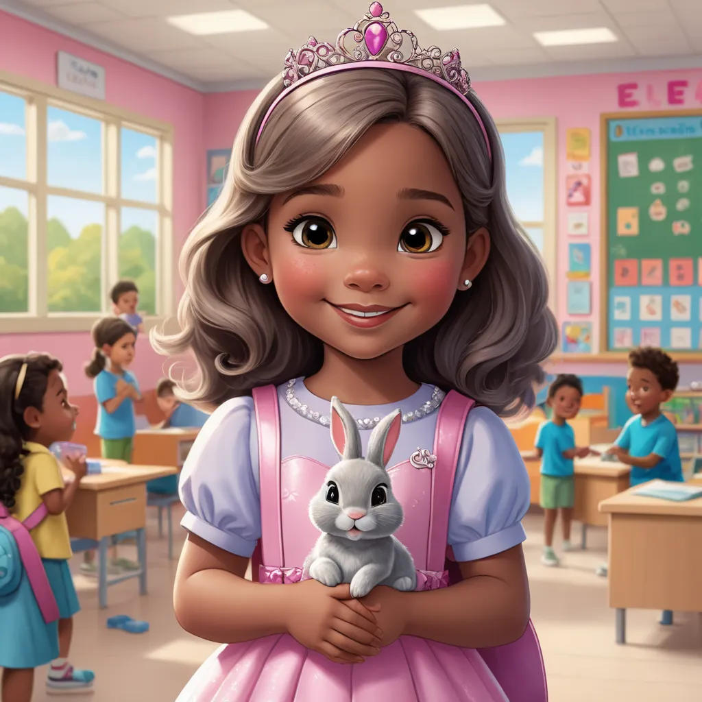 Princess Ella's First Day in Kindergarten