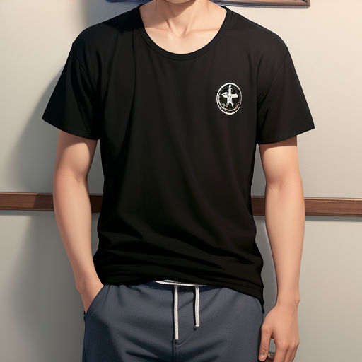 a man wearing a black shirt and a hat with a cross on it's chest and a black shirt with a white cross on it