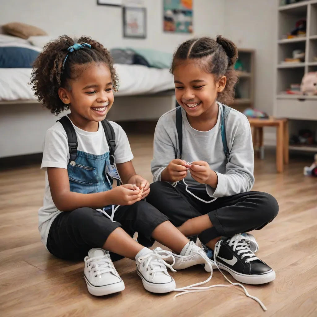 Tying Shoes with a Smile