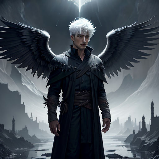 anime fallen angel male