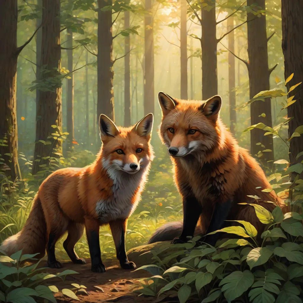 The Lost Fox and the Helpful Bear