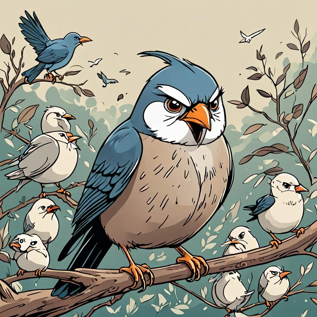 The Grumpy Bird's Lesson