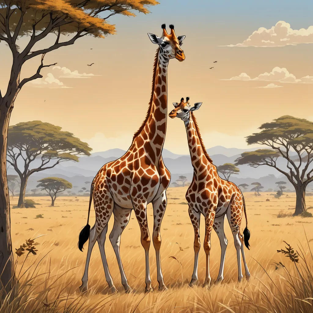The Giraffe and her Little One