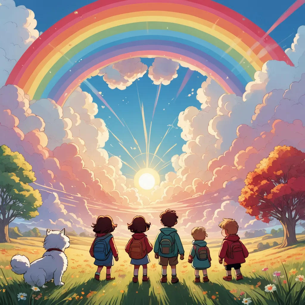 The Rainbow Adventures of Fluffy and Friends