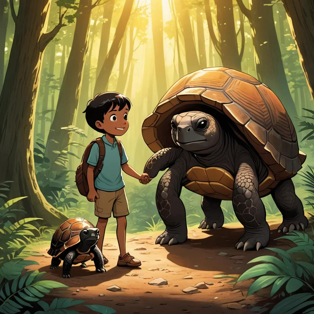 The Tortoise and the Adventurous Kid