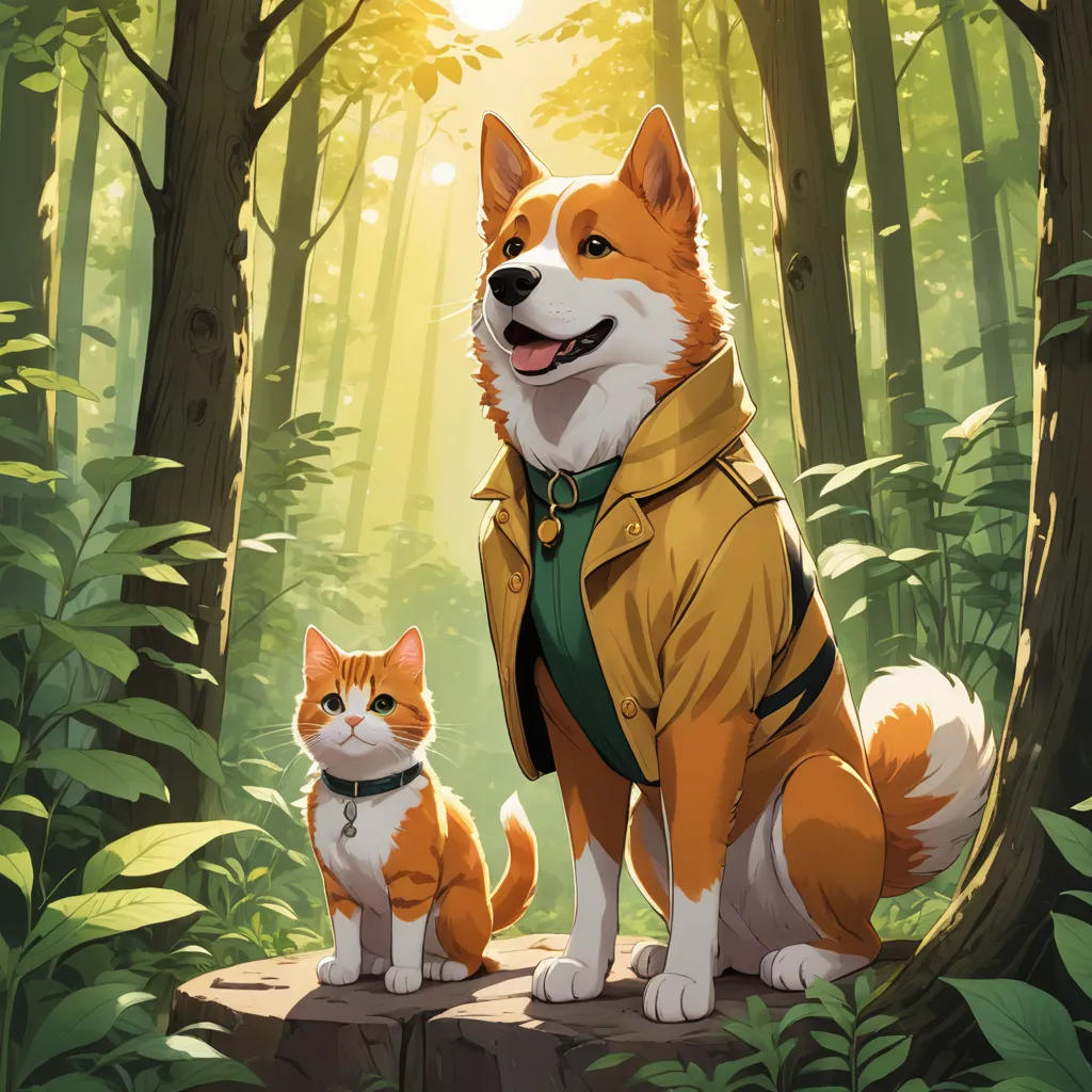 Paws and Claws: Friends in the Forest