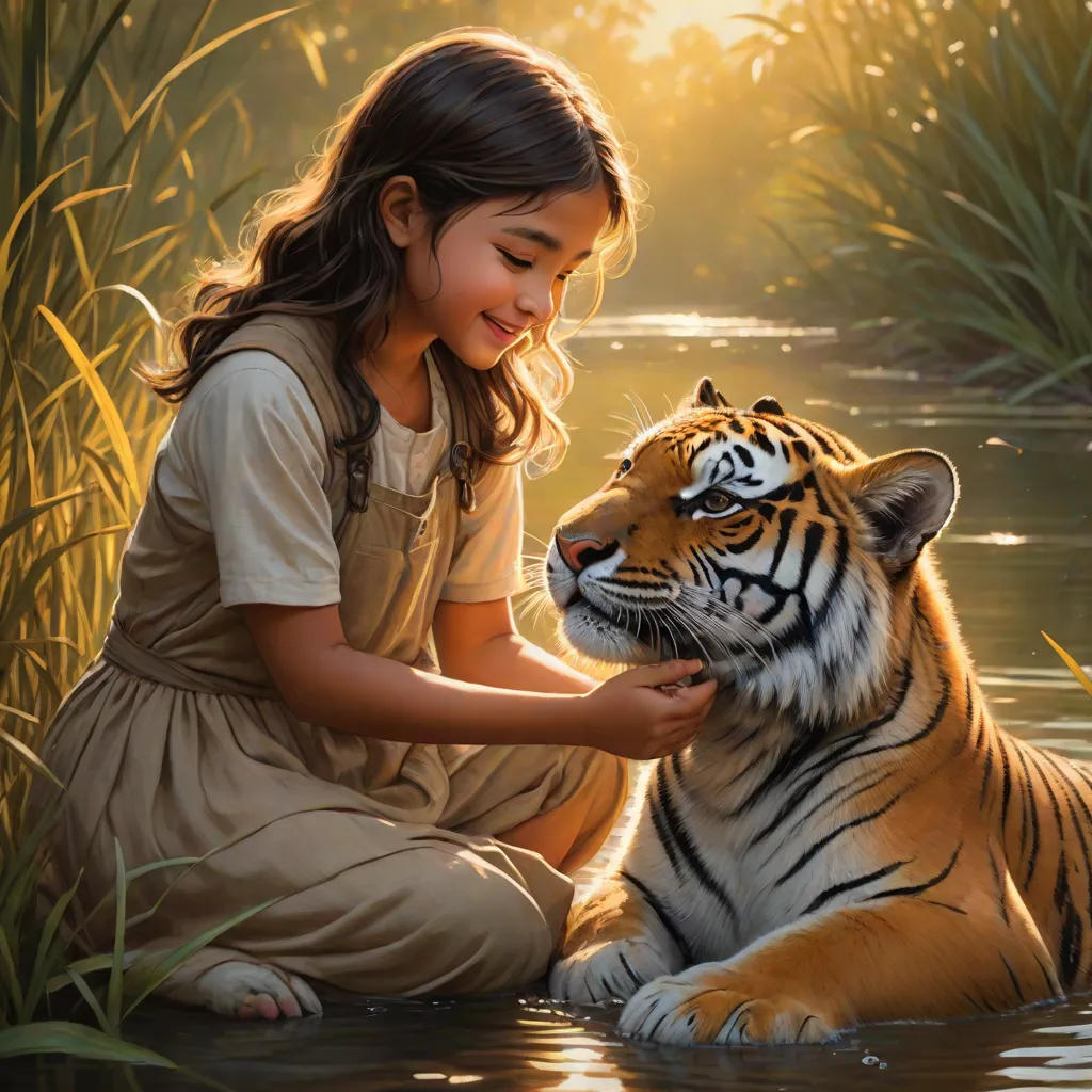 Little Mary and the Baby Tiger