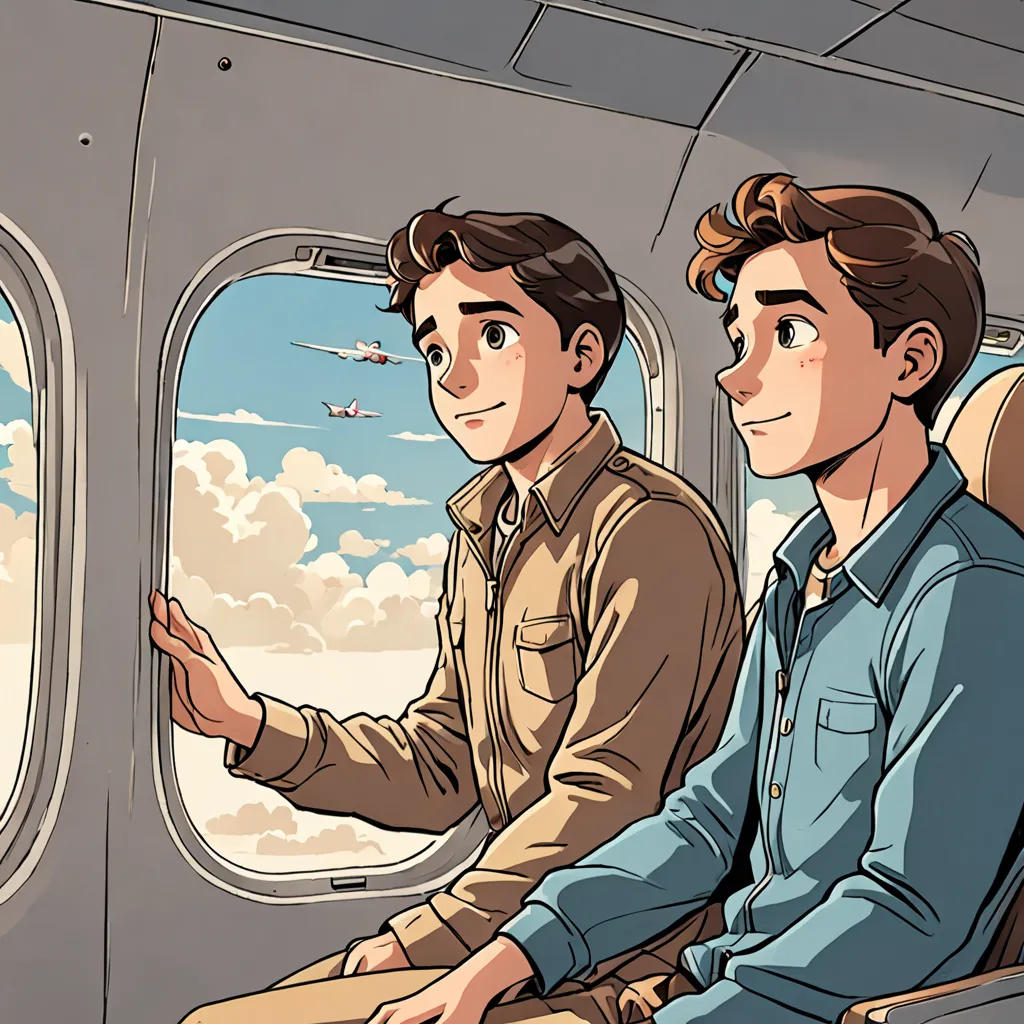 Varsh and Naman's Exciting Plane Ride