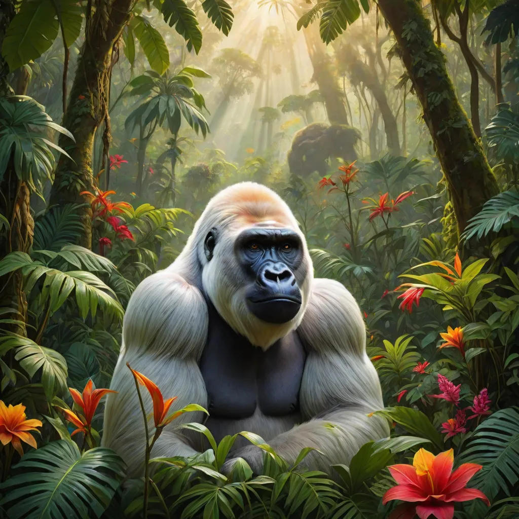 Tumbili the Rare Albino Gorilla 2