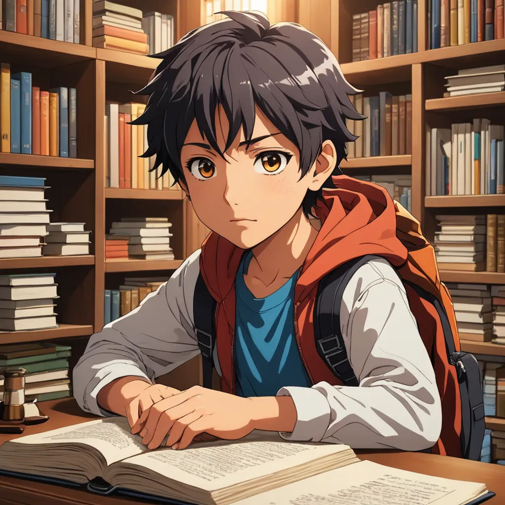 a man sitting at a table with a book in front of him and a book in front of him, sots art, a character portrait, Adam Manyoki, official art