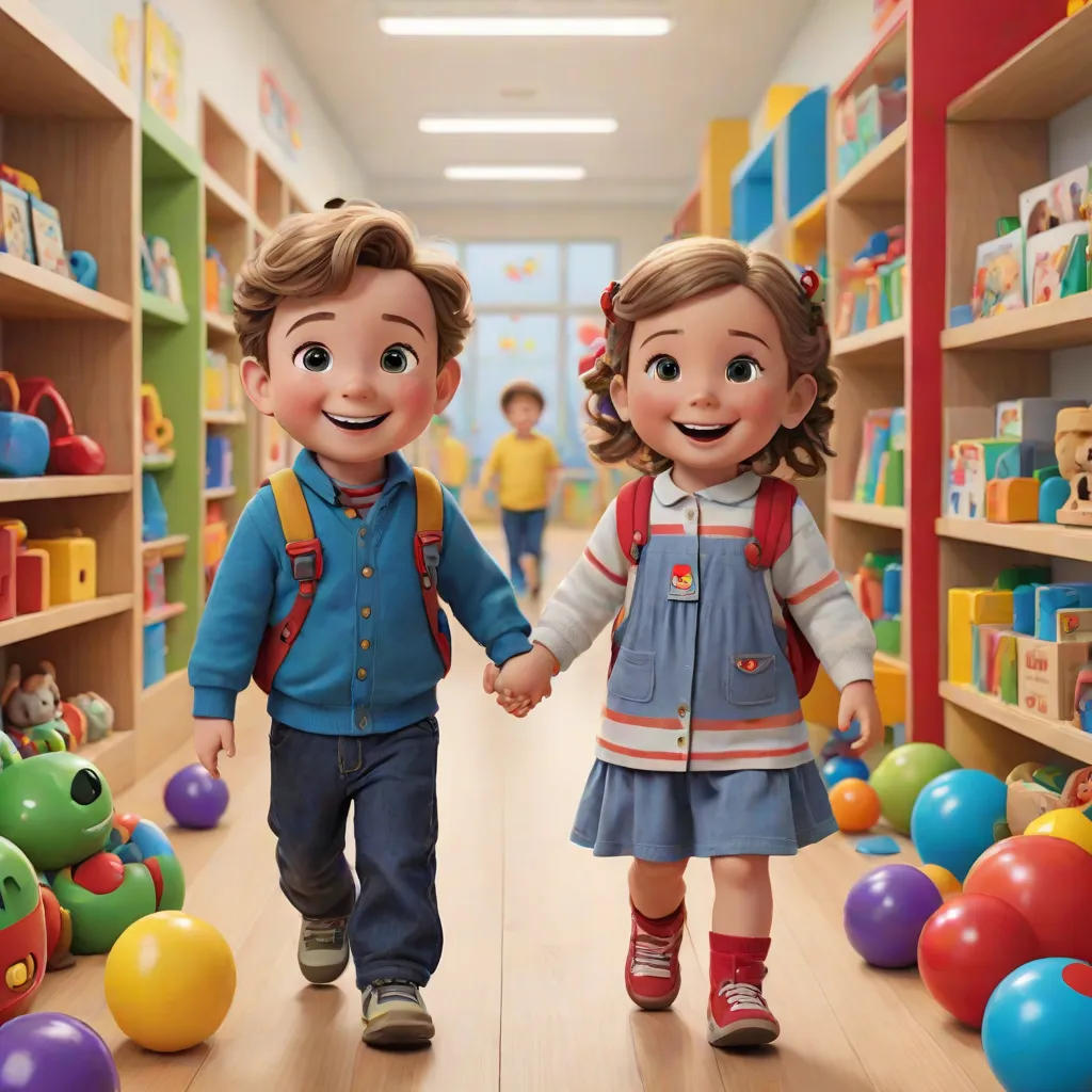 Tilly and Tommy's First Day at Preschool