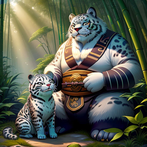 white tiger kung fu panda